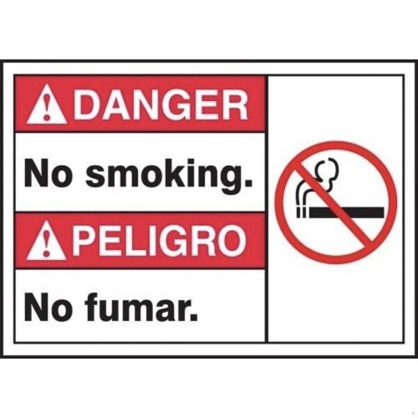 Accuform BILINGUAL ANSI SIGN ADMITTANCE 10 X MTAS100VA - main